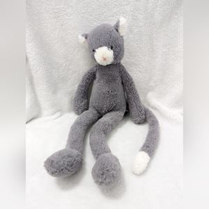 Jellycat Pitterpatter Cat Kitten Grey Gray